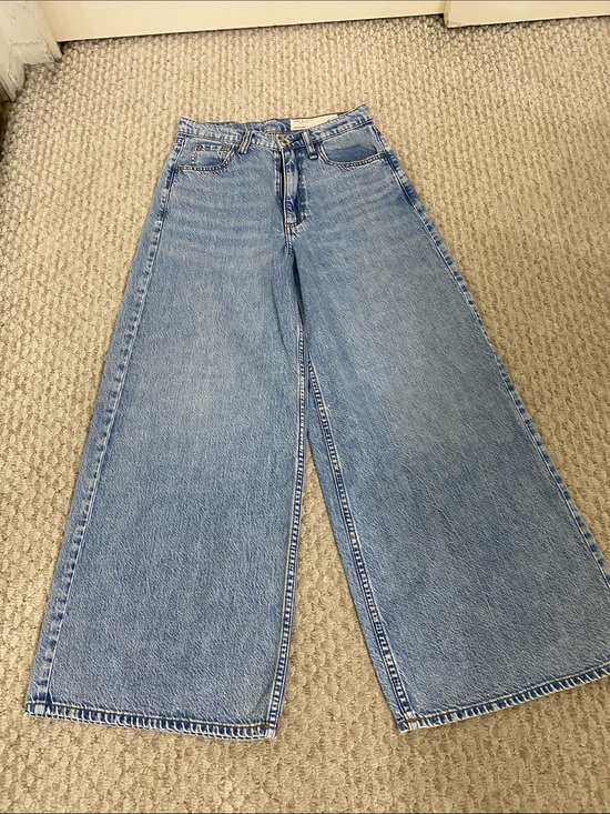 rag & bone Denim - RAG & BONE Serena Crop Wide Leg Jeans (Lansdale)